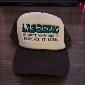Laszewo Brown and White Trucker Hat